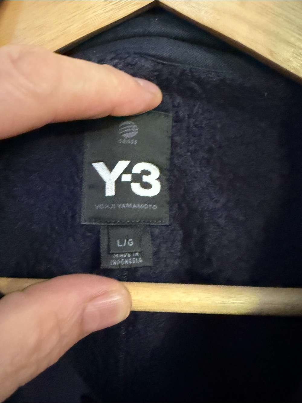 Y-3 Men's Navy Button-Front Jacket - Picture 3 of 14